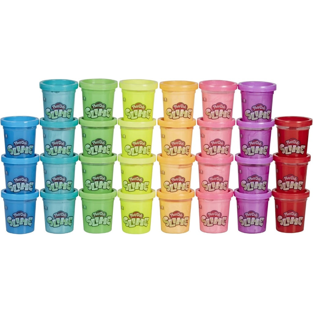 Play-Doh Slime 30 Can Pack - Assorted Rainbow Colors for Ages 3 & Up