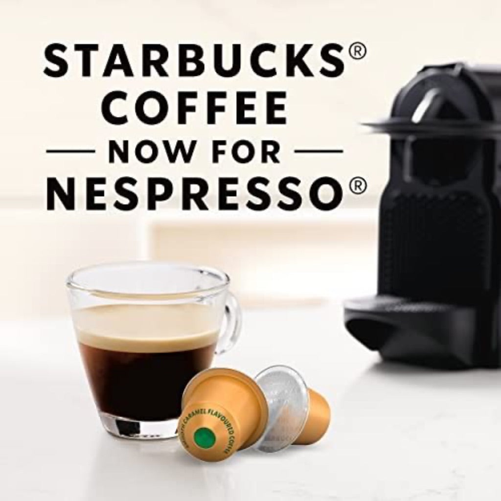 Starbucks Caramel Flavored Coffee Capsules Compatible with Nespresso Original Line System (50 Count)