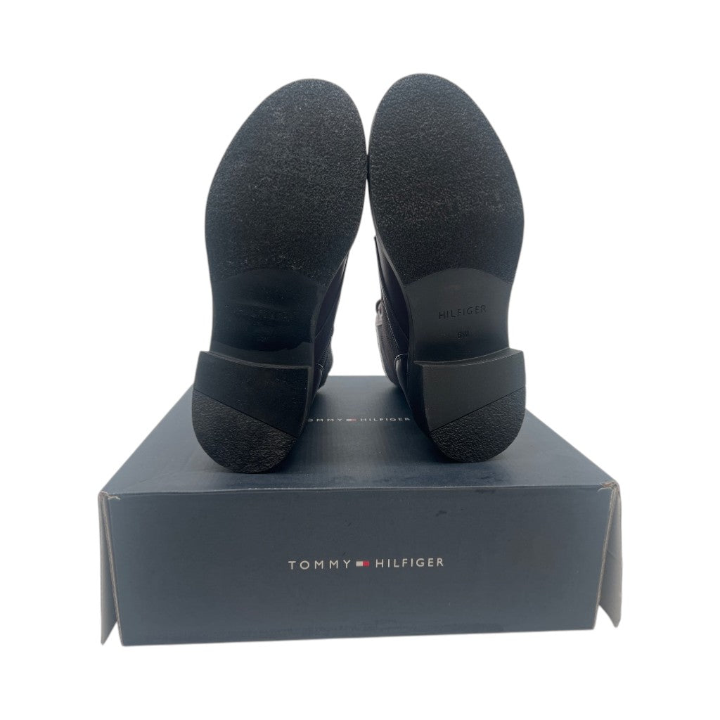 Tommy Hilfiger Women's Tesse Logo Lace-up Combat Boots, Size 6.5, Brown