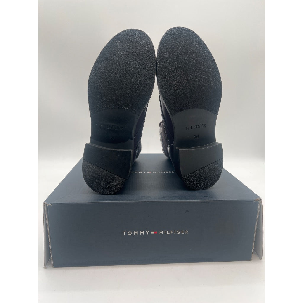 Tommy Hilfiger Women's Tesse Logo Lace-up Combat Boots, Size 6.5, Brown