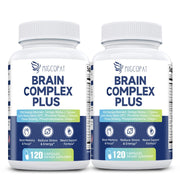 2-Pack Brain Supplements for Memory & Focus – 240 Caps (120/Bottle)
