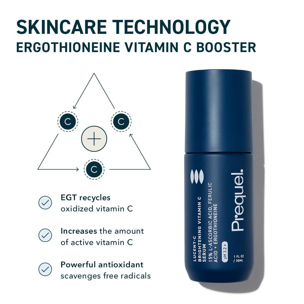 Prequel Skin Lucent-C, Vitamin C Serum for Face 1oz Pump