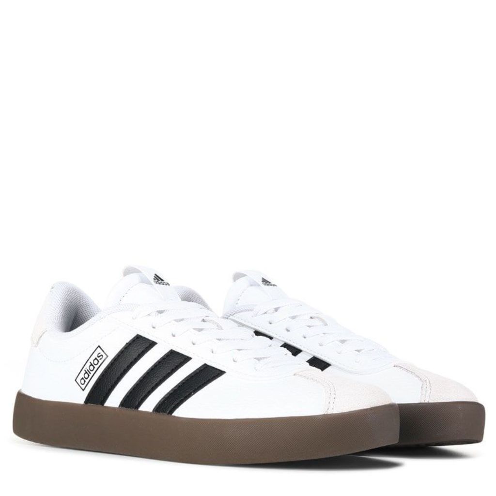 adidas Women's VL Court 3.0 Shoes - White/Black, Size 8