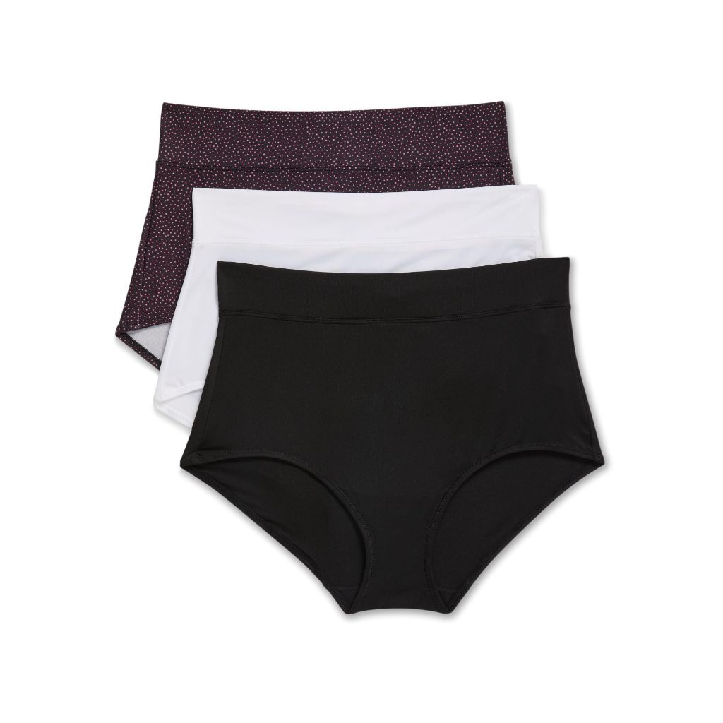 Warners Blissful Benefits Dig-Free Microfiber Brief 3-Pack WRW251BR07W - small