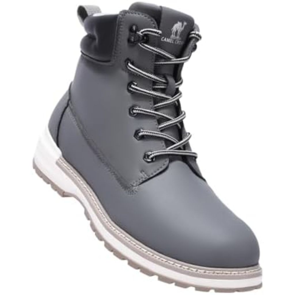 CAMEL CROWN Work Boots for Men, Water-Resistant Soft Toe Non-Slip - Size 7
