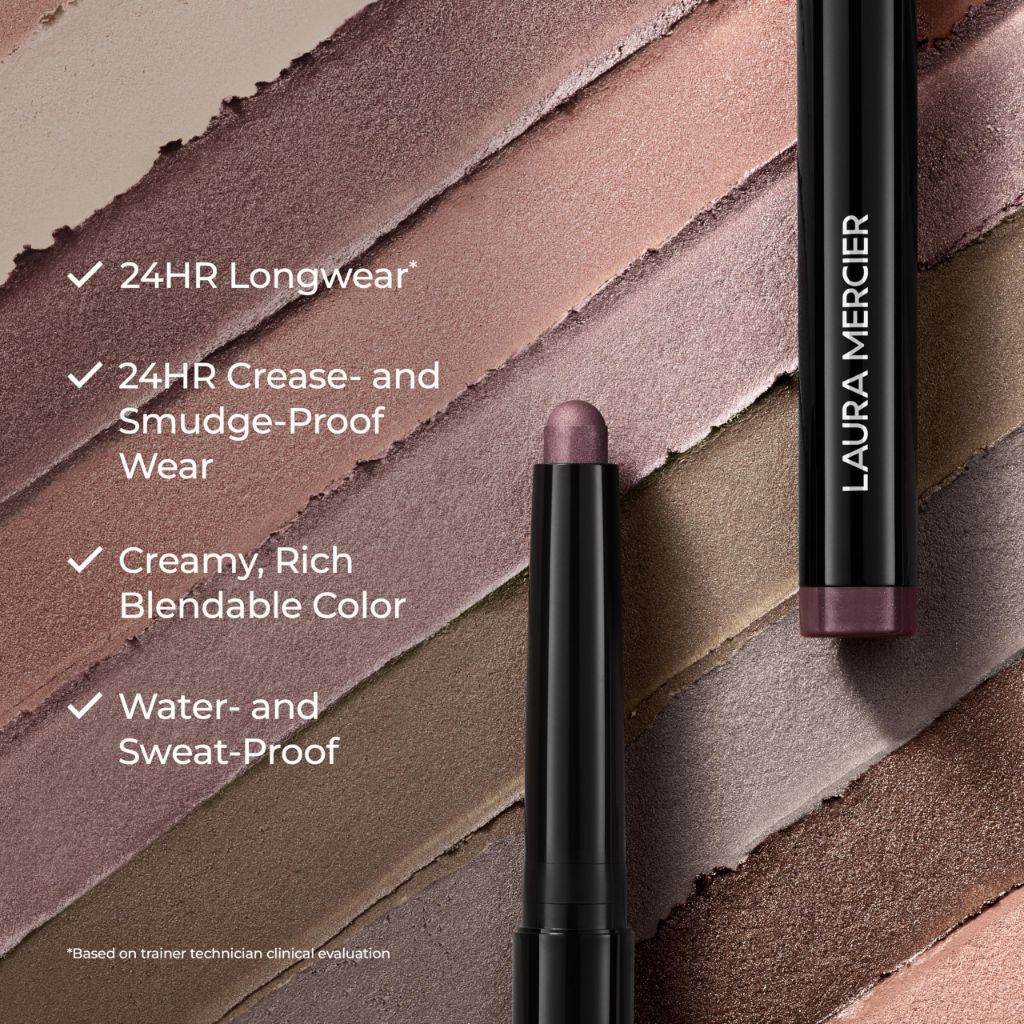 Laura Mercier Caviar Stick Cream Eyeshadow: Shimmer Finish, 24HR Wear, Wild Rose