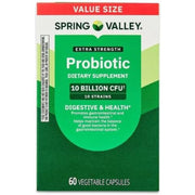 H4U Spring Valley Extra Strength Probiotic Vegetable Capsules for Digestive Health (10 Billion - 60 Count)