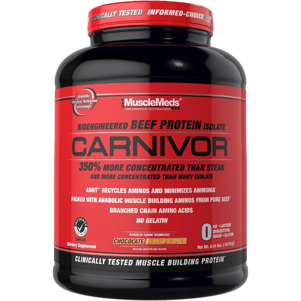 MuscleMeds Carnivor Beef Protein Iso Powder Chocolate Peanut Butter 4lb