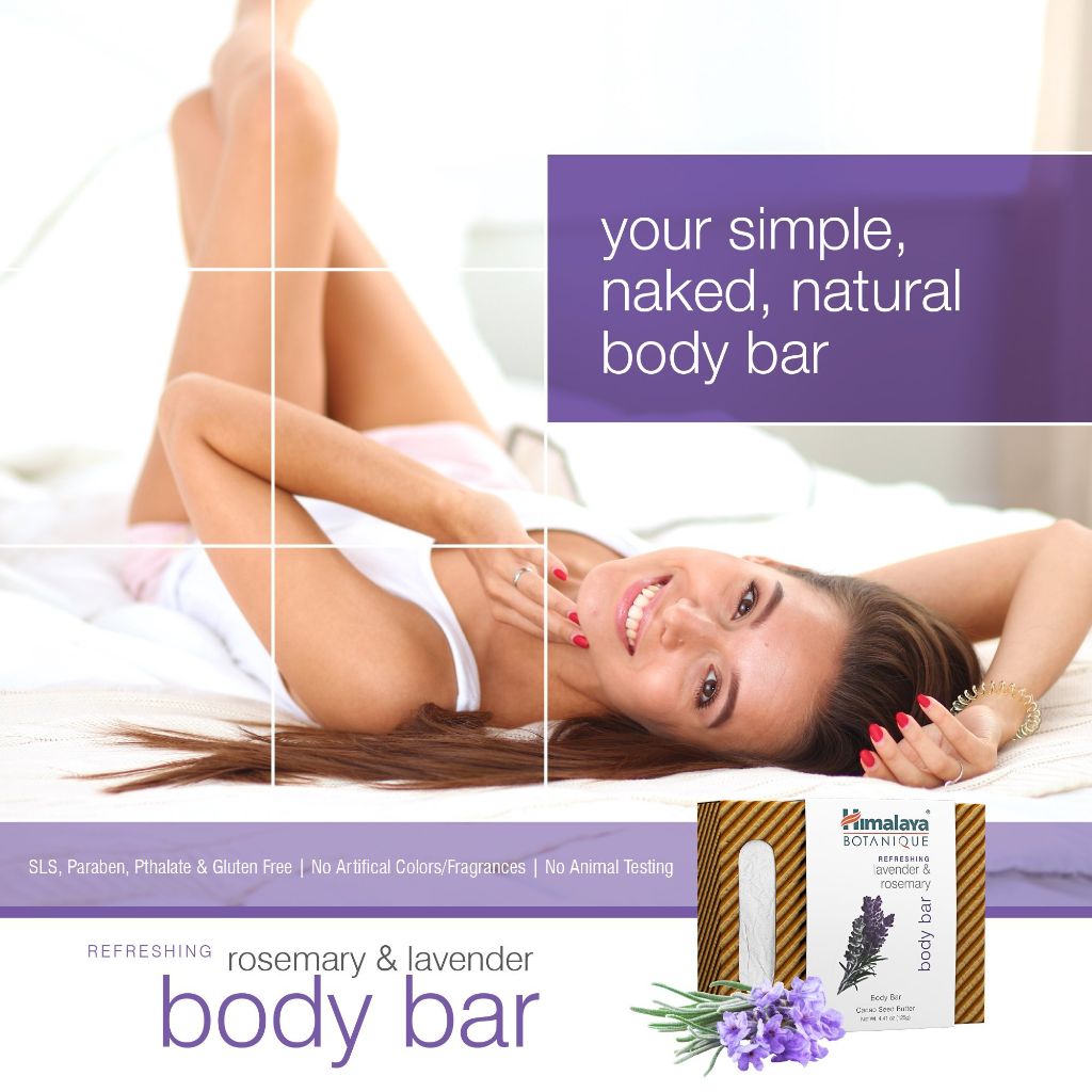 Himalaya Botanique Refreshing Lavender & Rosemary Body Bar - 4.41oz