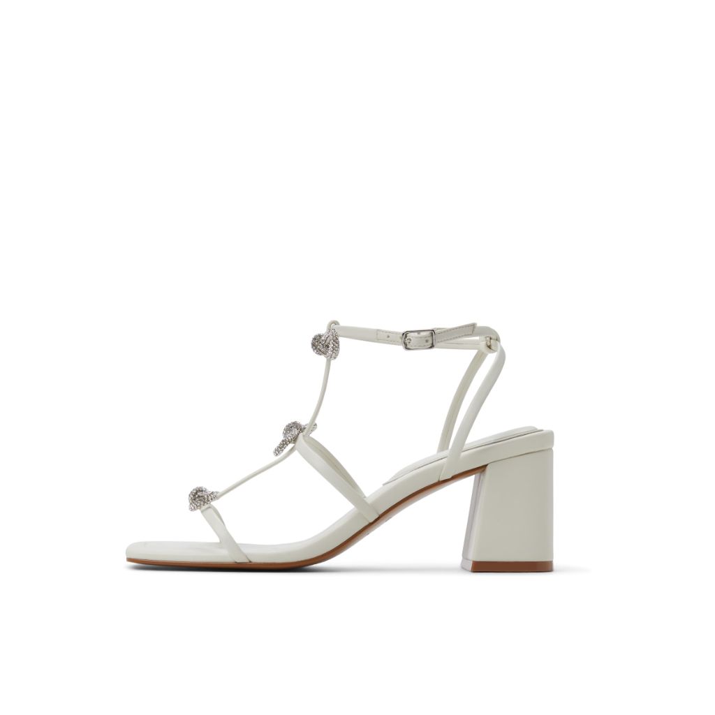Aldo Women's Kaeli Heeled Sandals, White - size 8.5