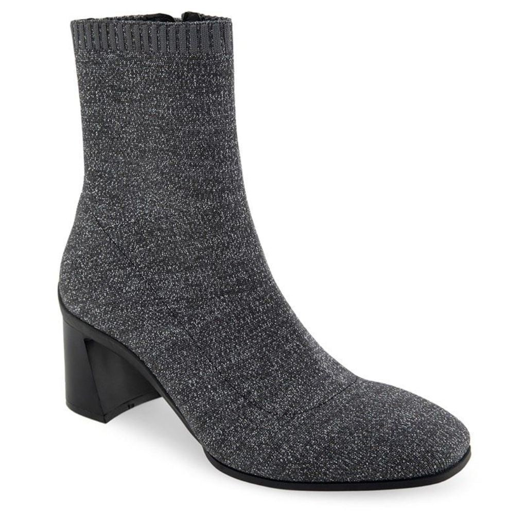 Aerosoles Cezarina Women's Stretch Knit Ankle Boots, Size: 7, Grey Knit