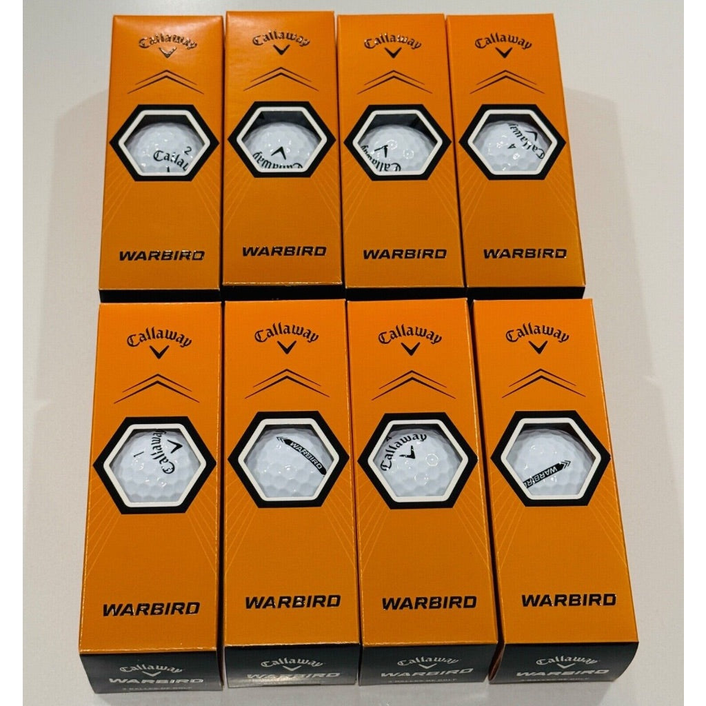 Brand New Callaway Warbird Distance Golf Balls White 24 Balls Total 2 Dozen