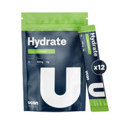 UCAN Hydrate Electrolyte Drink Mix, Lemon-Lime - 12 Stickpacks