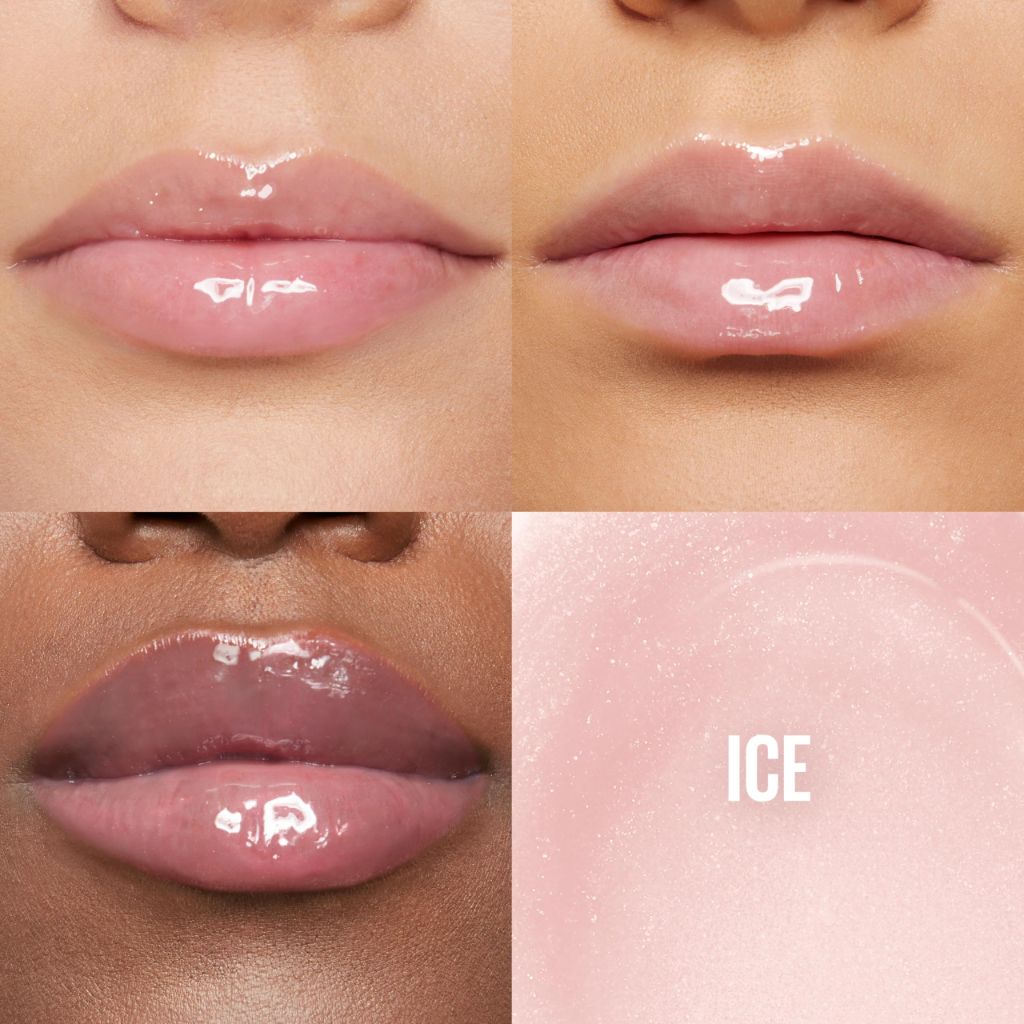 Maybelline Lifter Gloss, Hydrating Lip Gloss with Hyaluronic Acid, | Ice Pink Neutral, 0.18 Ounce