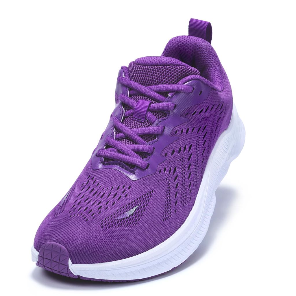 ZVC Wide Toe Box Shoes Women, Purple - size 5