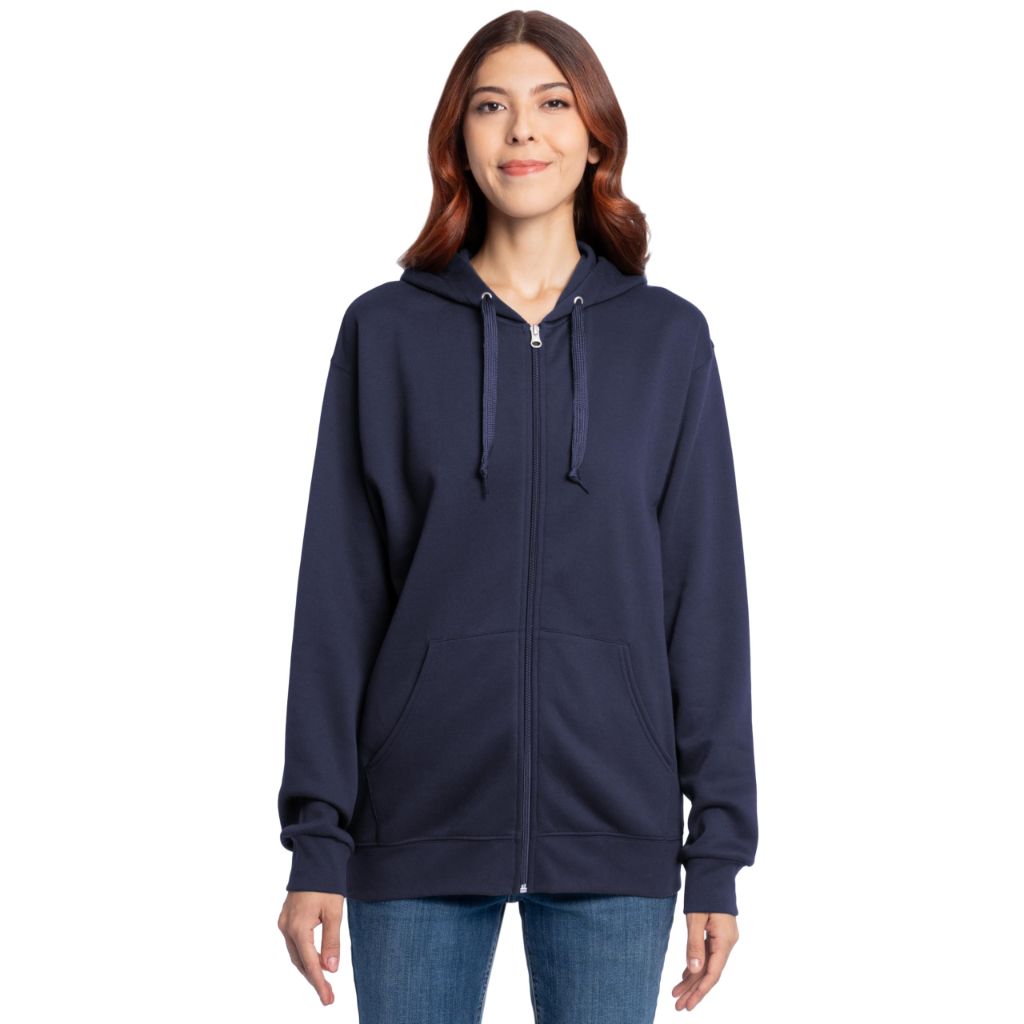 Fruit of the Loom Men's Eversoft Fleece Sweatshirts & Hoodies, Full Zip-Navy, Small