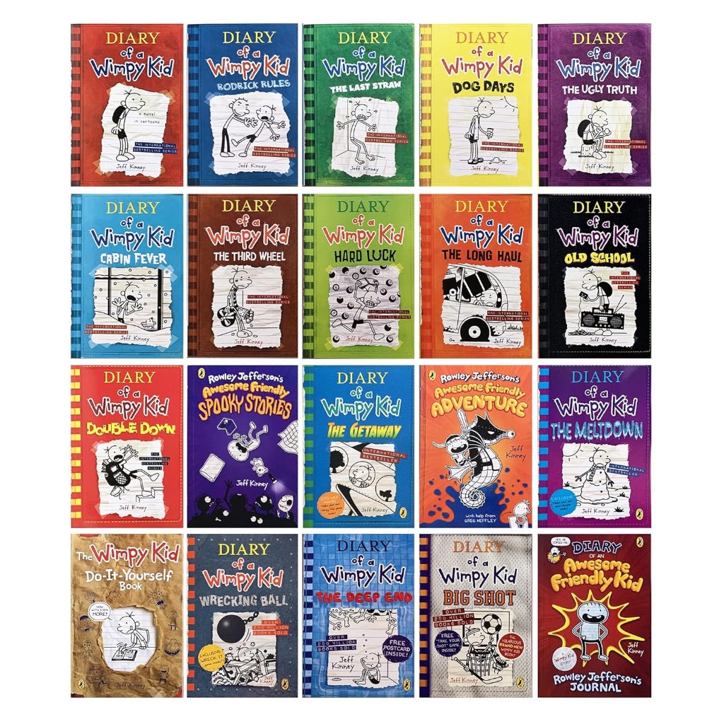 Diary of a Wimpy Kid: The Complete Collection Box Set Books 1– 22 (Jeff Kinney)