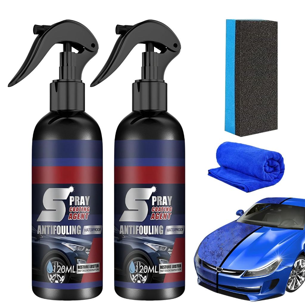RayHong 2Pcs 3 in 1 Ceramic Car Coating Spray