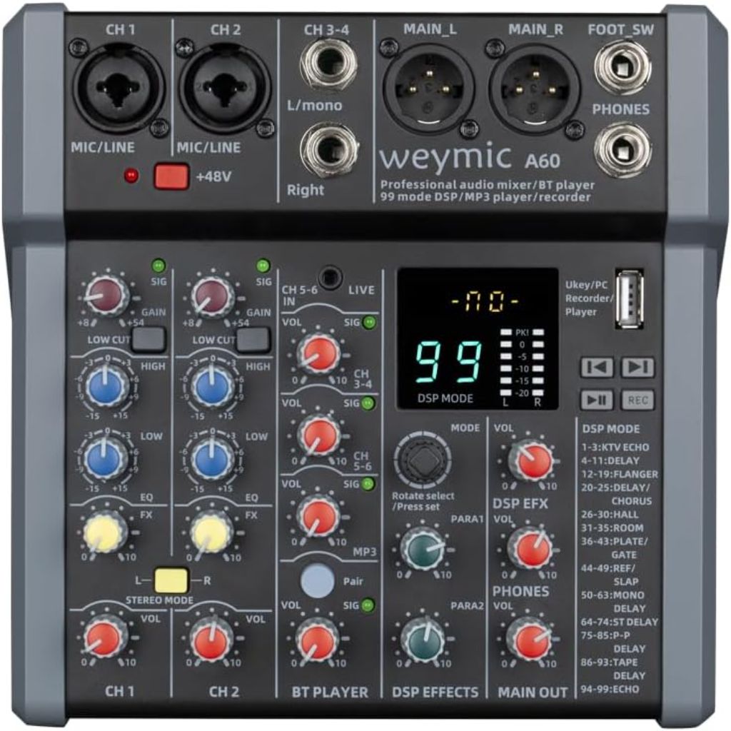 Weymic A60 Professional Audio Mixer
