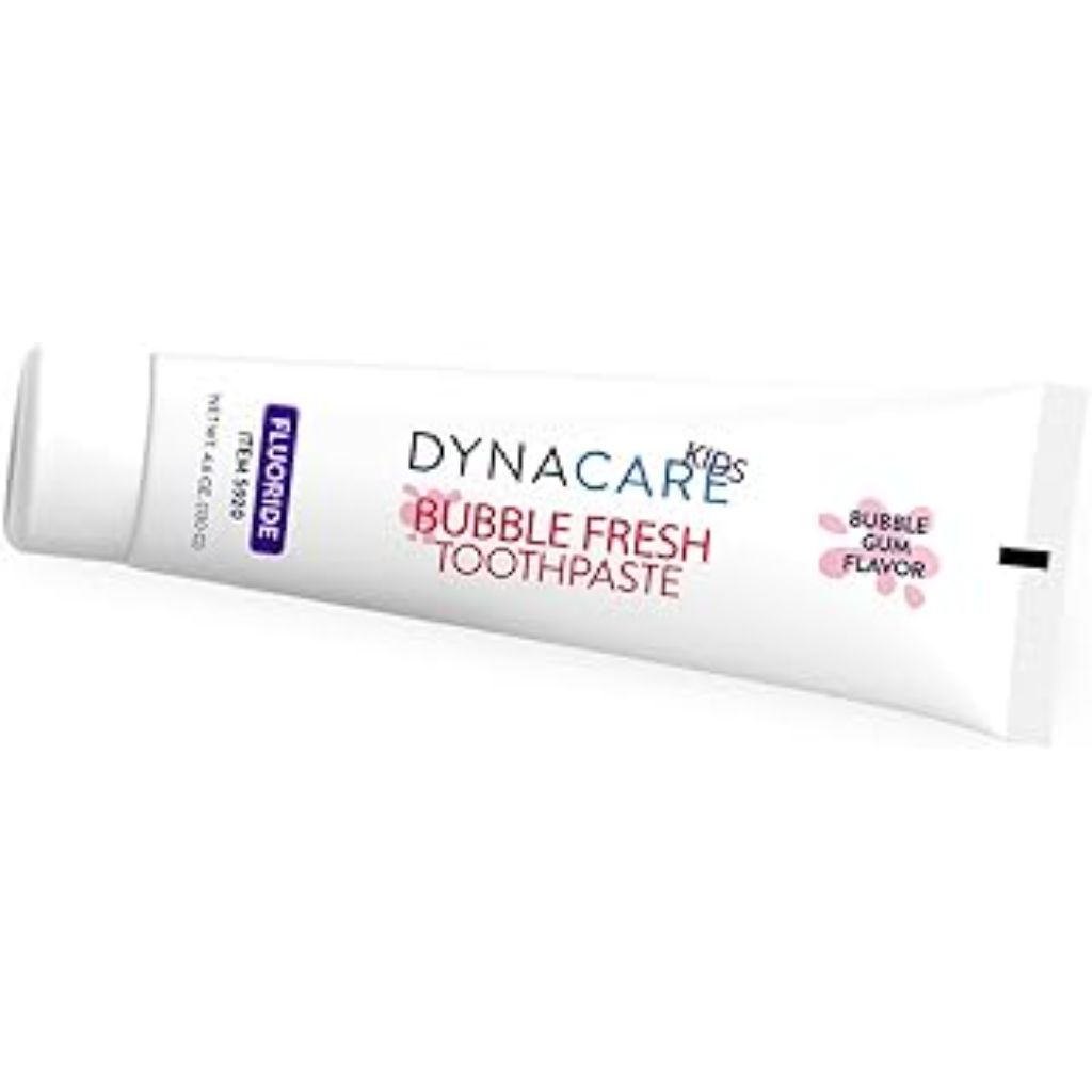 DynaCare Bubble Fresh Fluoride Kids Toothpaste, Bubblegum Flavor, Cavity Protection, Daily Oral Hygiene - 4.6 oz., 1 Count