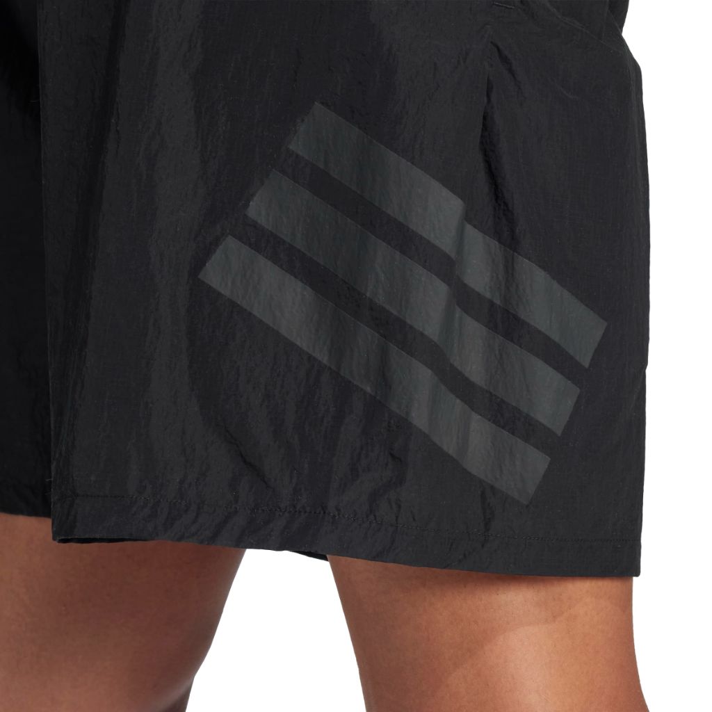 Adidas Men's Future Icon 3-Bar Woven Sportswear Shorts, Black, 3X-Large
