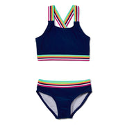 Bobby Athletic Bikini Color Navy Size 6