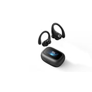 Jaddsa Wireless Earbuds, ENC Noise Cancelling Sport Ear Buds with Multifunctional Touch Screen, Bluetooth 5.4 Headphones, Black