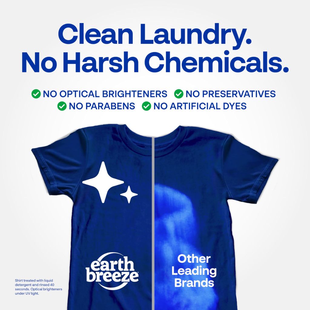 Earth Breeze Laundry Detergent Eco Sheets - Fresh Scent, 30 Sheets