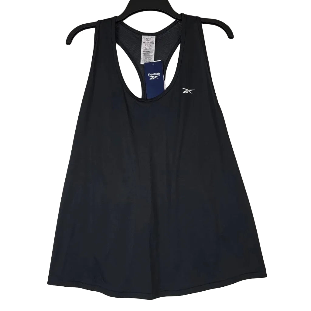 SZ 3X, Reebok Women's Id Train Supremium Tank (Plus Size), Night Black