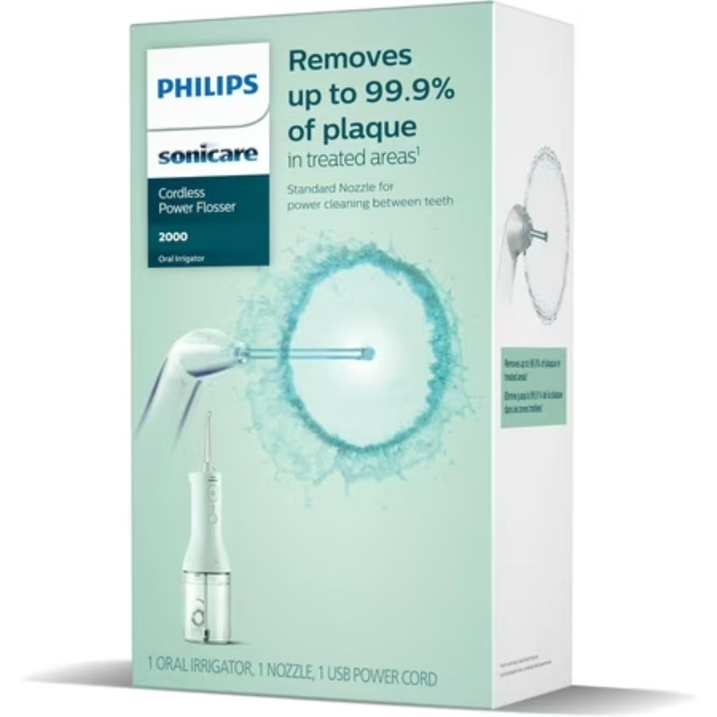 Philips Sonicare Cordless Power Flosser 2000 Oral Irrigator - Mint (HX3822/14)
