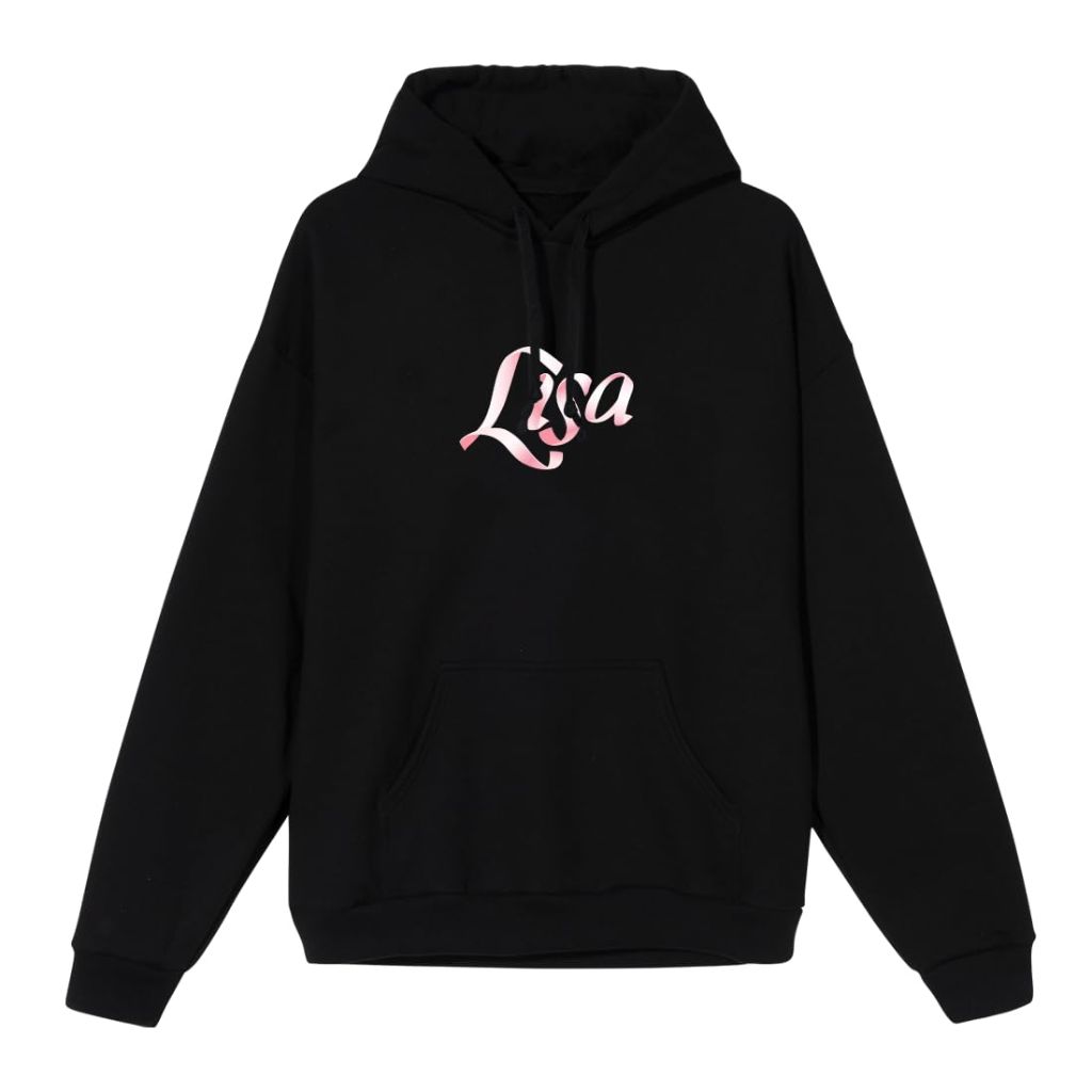 Lisa Logo Hoodie, Black, Medium