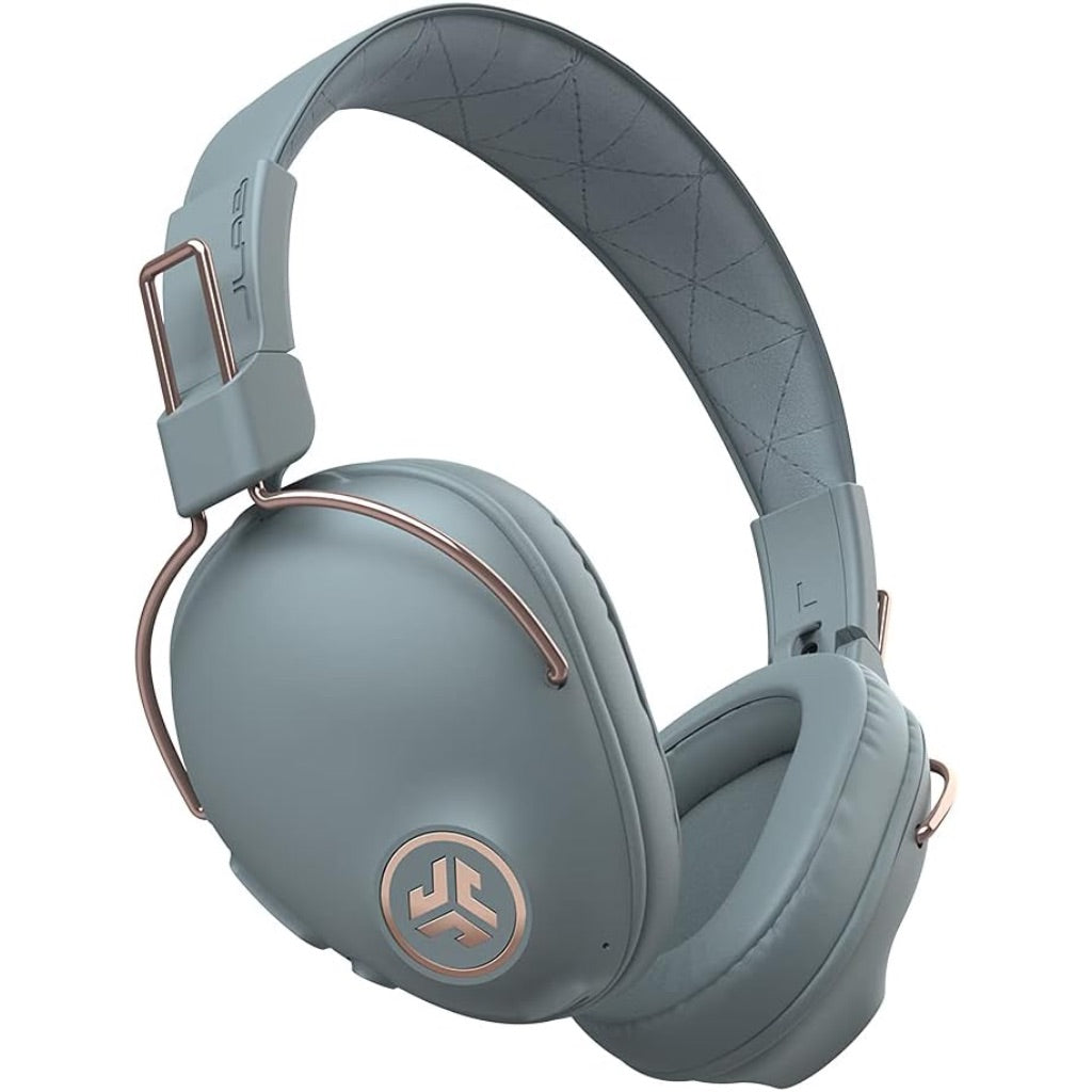JLab Studio Pro Bluetooth Wireless Over-Ear Headphones, 50+ Hour Bluetooth 5 Playtime, EQ3 Sound, Ultra-Plush Faux Leather & Cloud Foam Cushions, Track and Volume Controls (Slate)