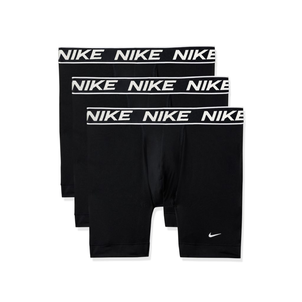 Nike Men's All Day Micro Stretch Boxer Briefs - Black, Medium (3 Pair)