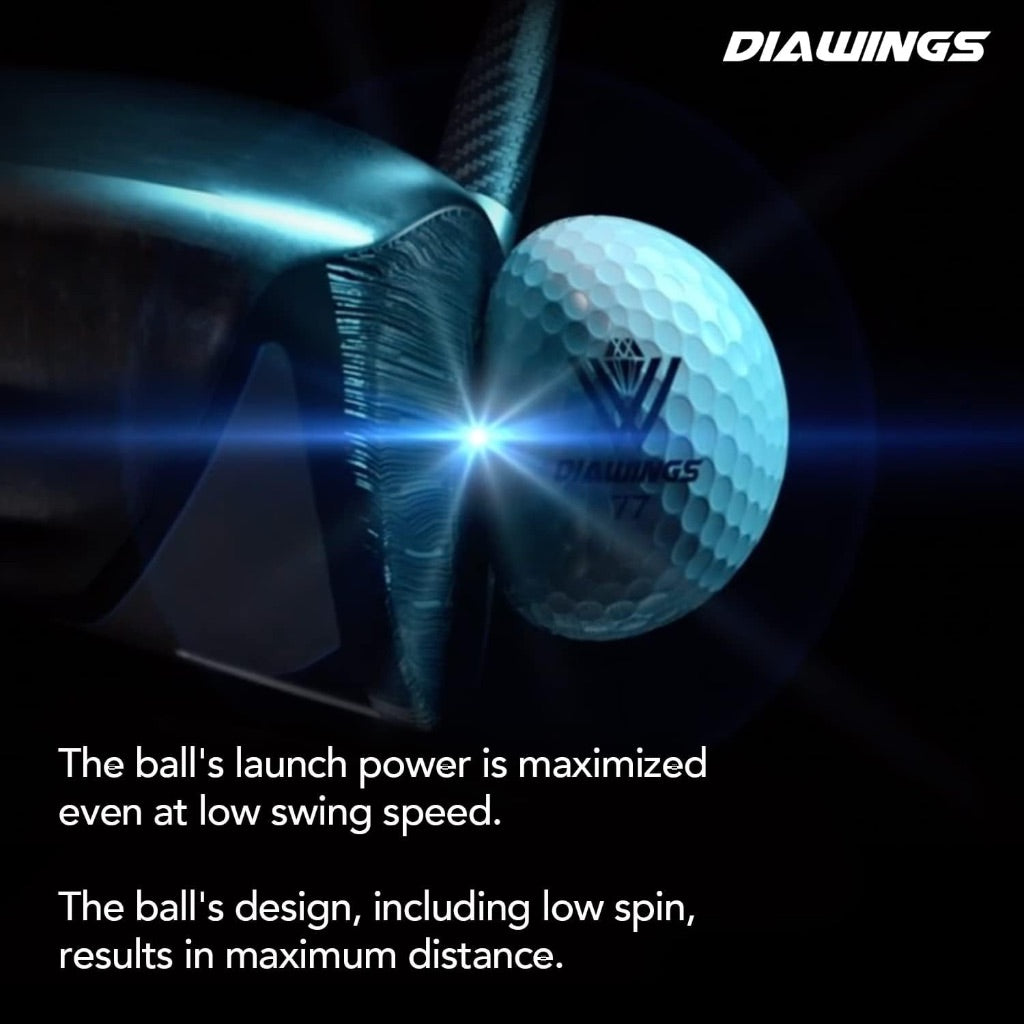 Diawings Golf Balls for Women, Seniors & Kids – Easy Control & Straight Flight | Soft Feel, Maximum Visibility & Increased Distance for Slow Swing Speeds | USGA & R&A Certified | 36 Balls