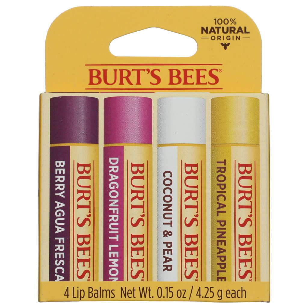 BURTS BEES Tropical Assortment Lip Balm, 0.6 OZ