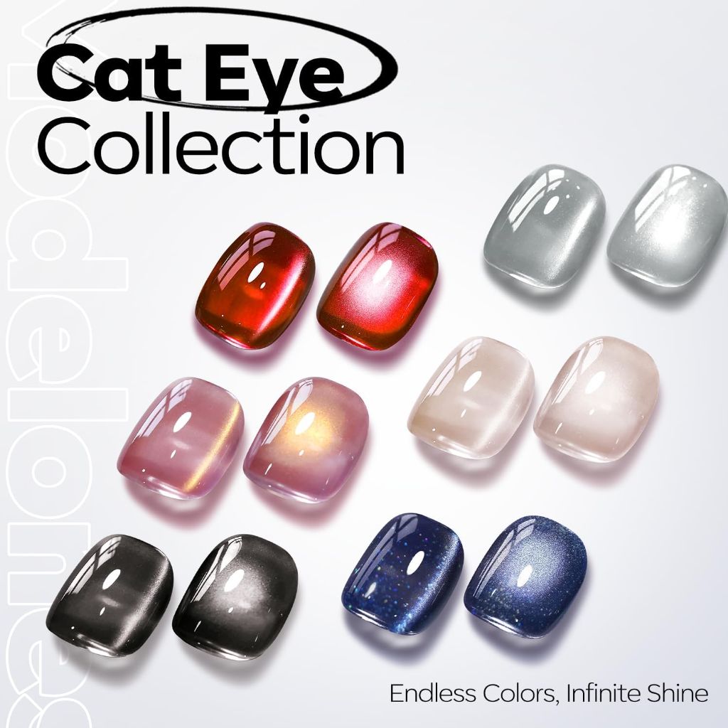 Modelones Cat Eye Gel Polish 15ML - Silver Glitter