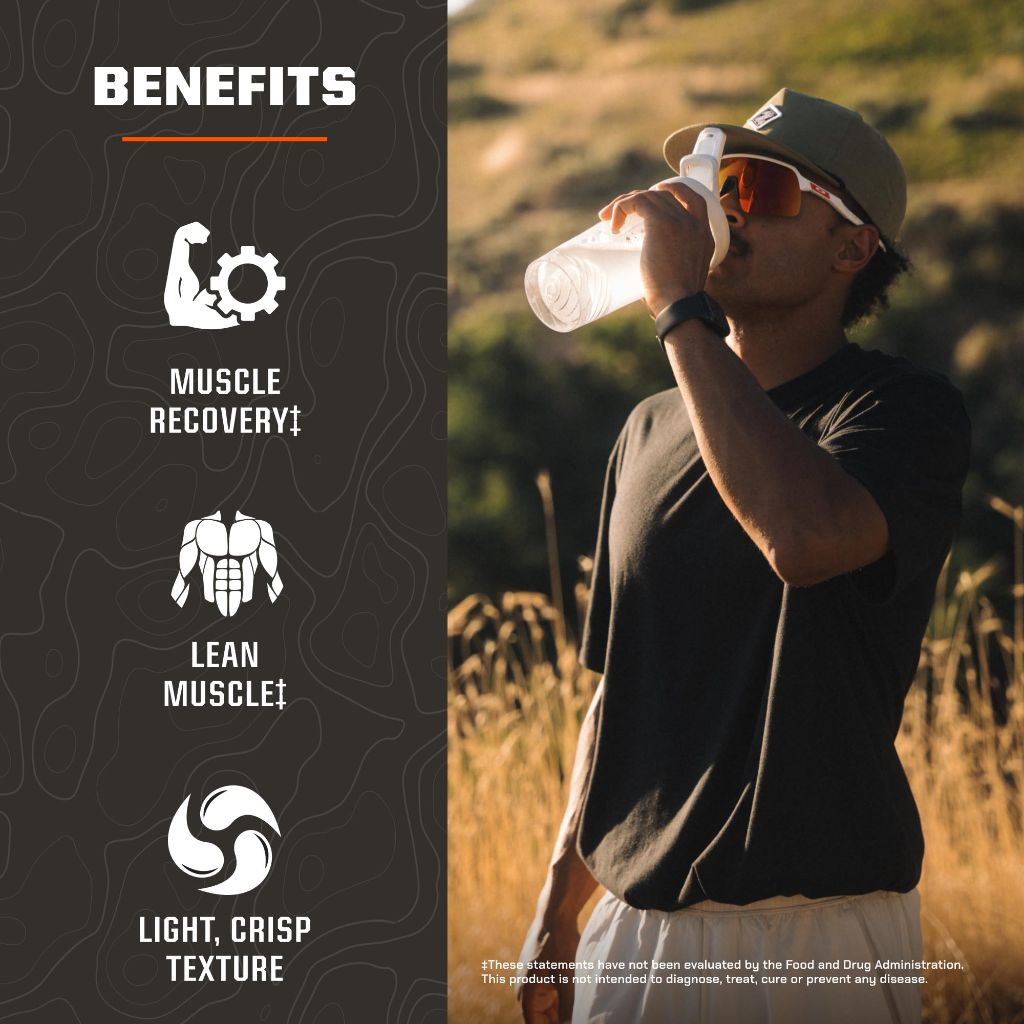 MTN OPS Magnum Clear Protein Powder – 23g 100%  Refreshing Blue Raspberry Coconut, 20 Servings