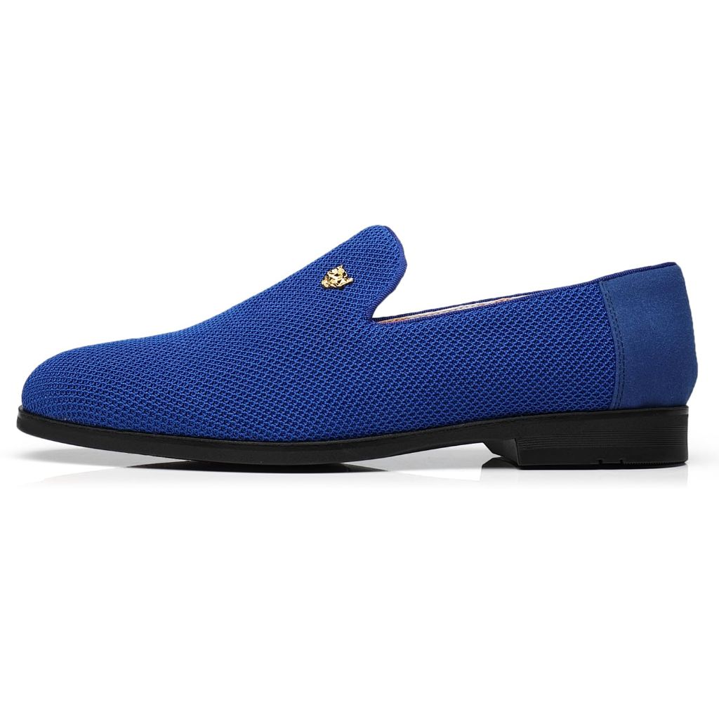 FOEVTRUE Men's Casual Loafers Slip-on Walking Dress Comfortable Fashion Shoes Blue US 12