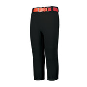 Augusta Sportswear Youth Gamer Pull-Up Baseball Pant with Loops Black XXS