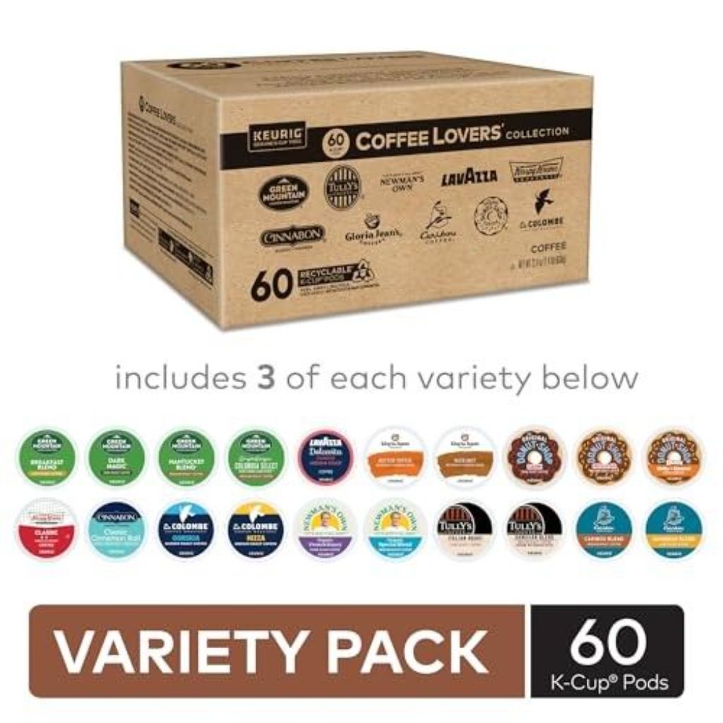Keurig® Coffee Lover's Collection Variety Pack, Keurig Single Serve K-Cup Pods, 60ct