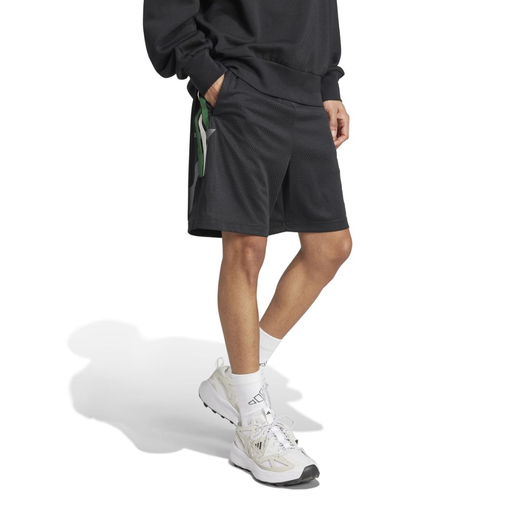 adidas Men's House of Tiro Nations Pack Shorts - Black/Blanch Green/Dark Gray, Medium