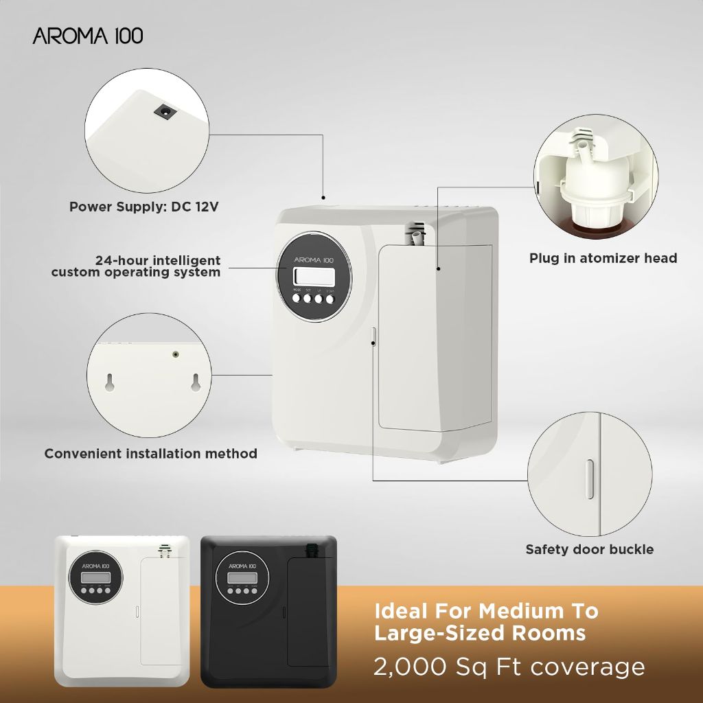 Aroma 100 - Waterless Diffuser - White