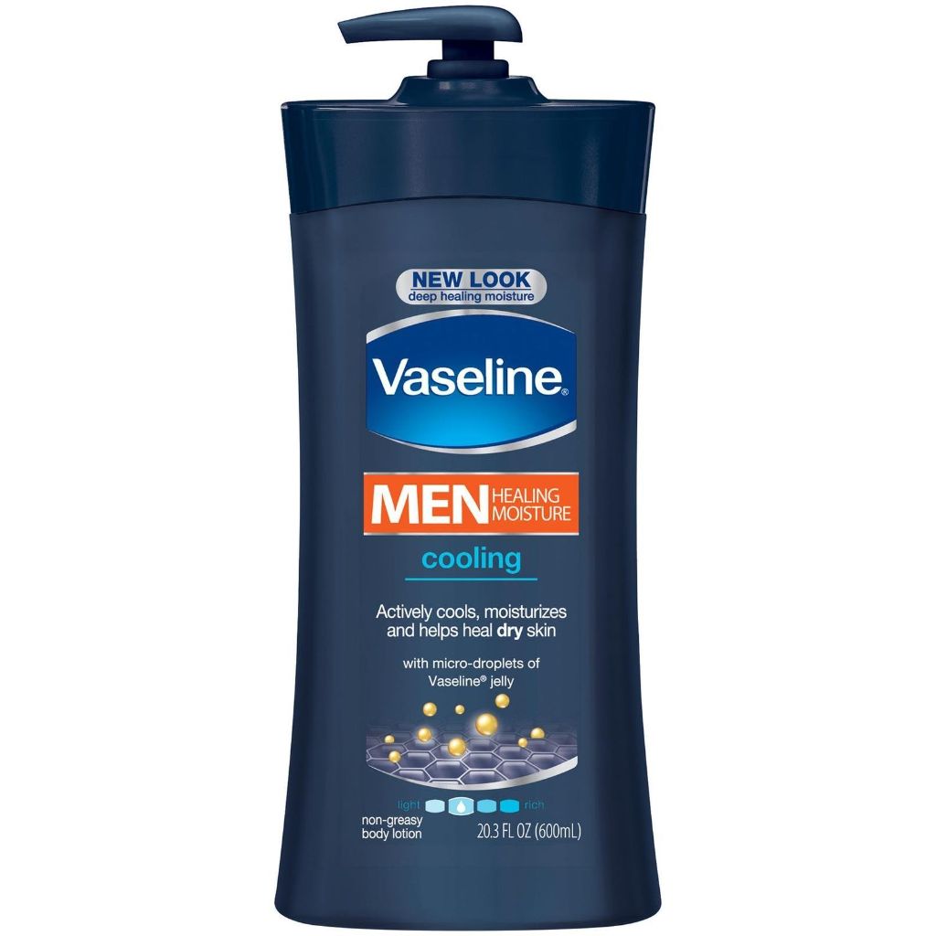 Vaseline Men Healing Moisture Body Lotion - Cooling - 20.3 oz