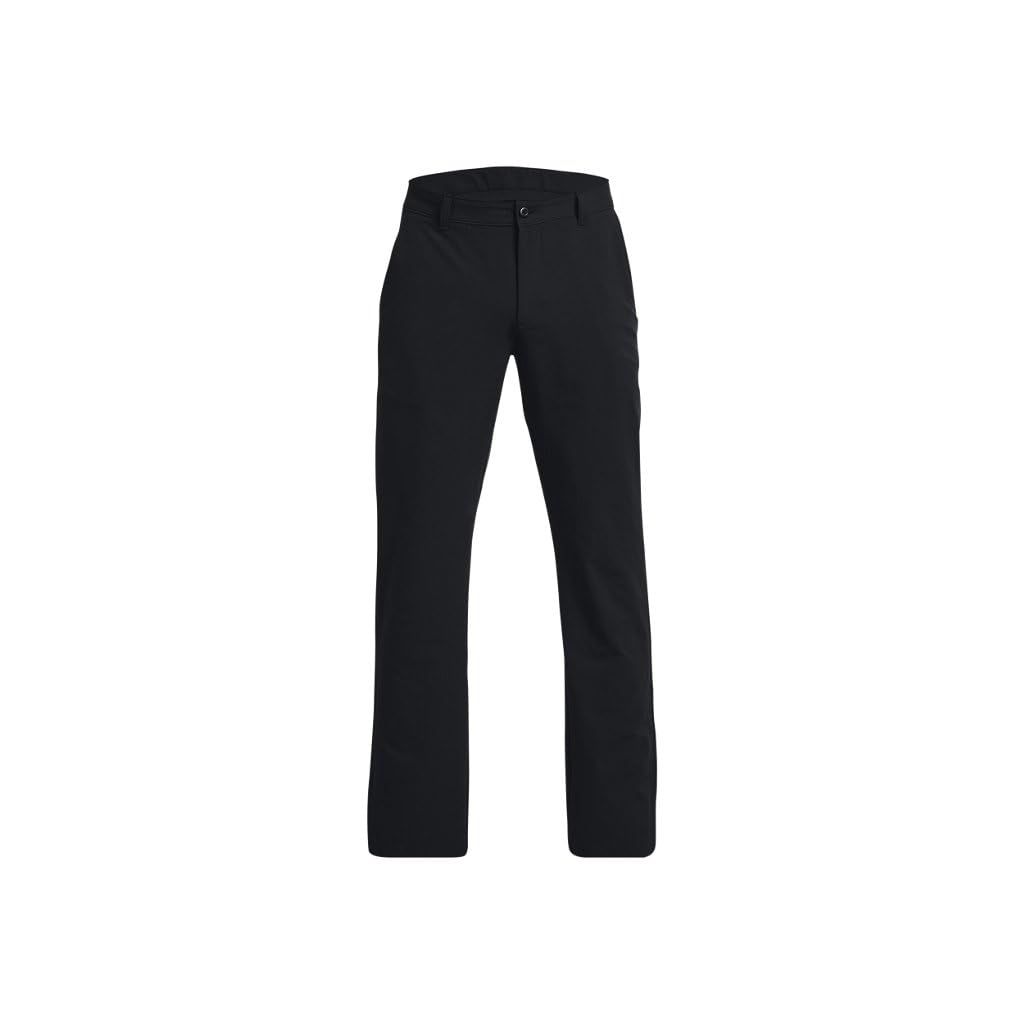 Under Armour Golf Men's Matchplay Tapered Golf Pants, Black/Black, 36/34