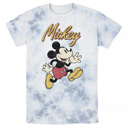 Disney Mickey And Friends Mickey Classic Run Portrait T-Shirt - White Blue, Size XL