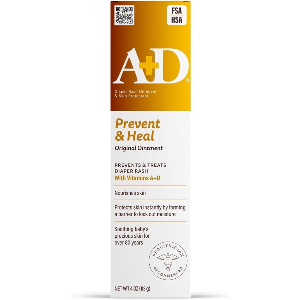 A+D Original Diaper Rash Ointment Prevents & Treats Diaper Rash, 4oz