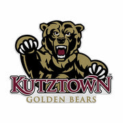 Rico Industries NCAA Kutztown Golden Bears Shape Cut Pennant - Home and Living Room Décor - Soft Felt EZ to Hang