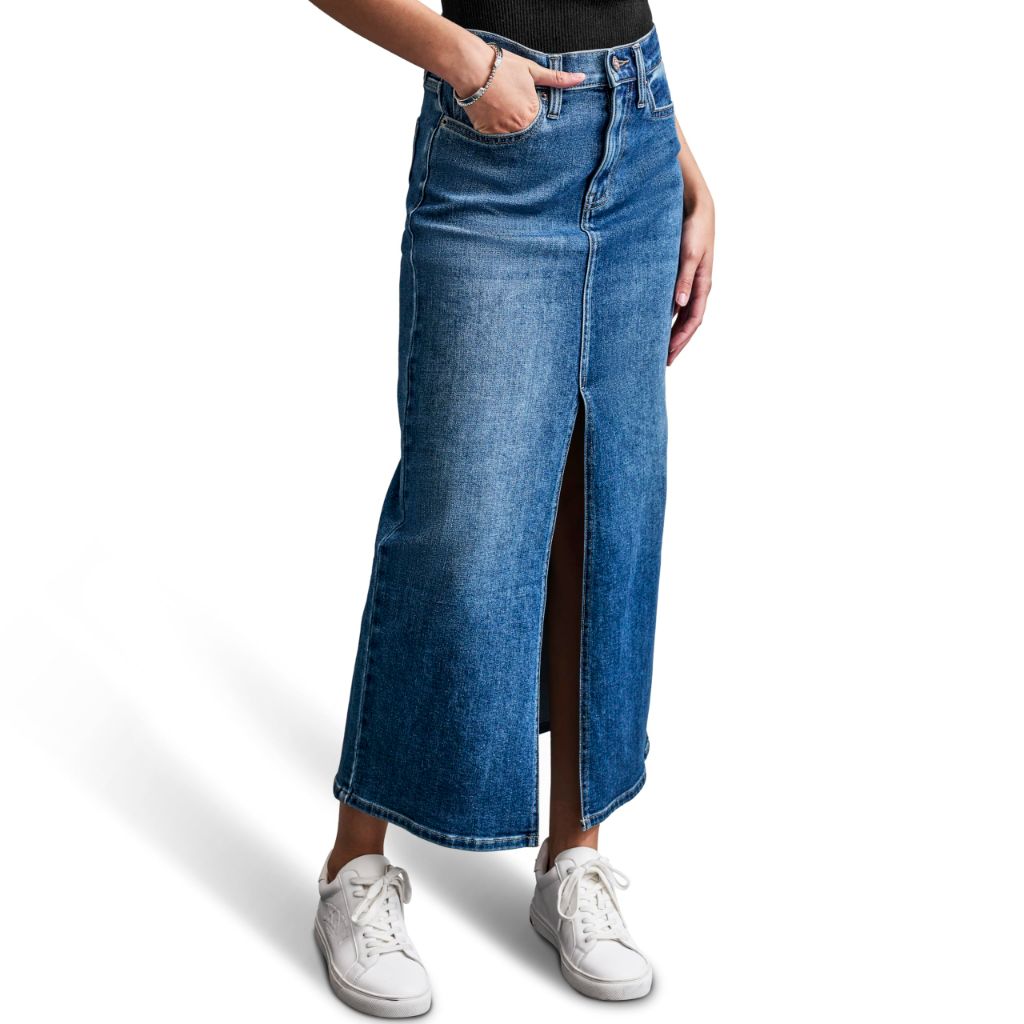 DKNY Women's Jeans Skirt, Dekalb Wash, 30