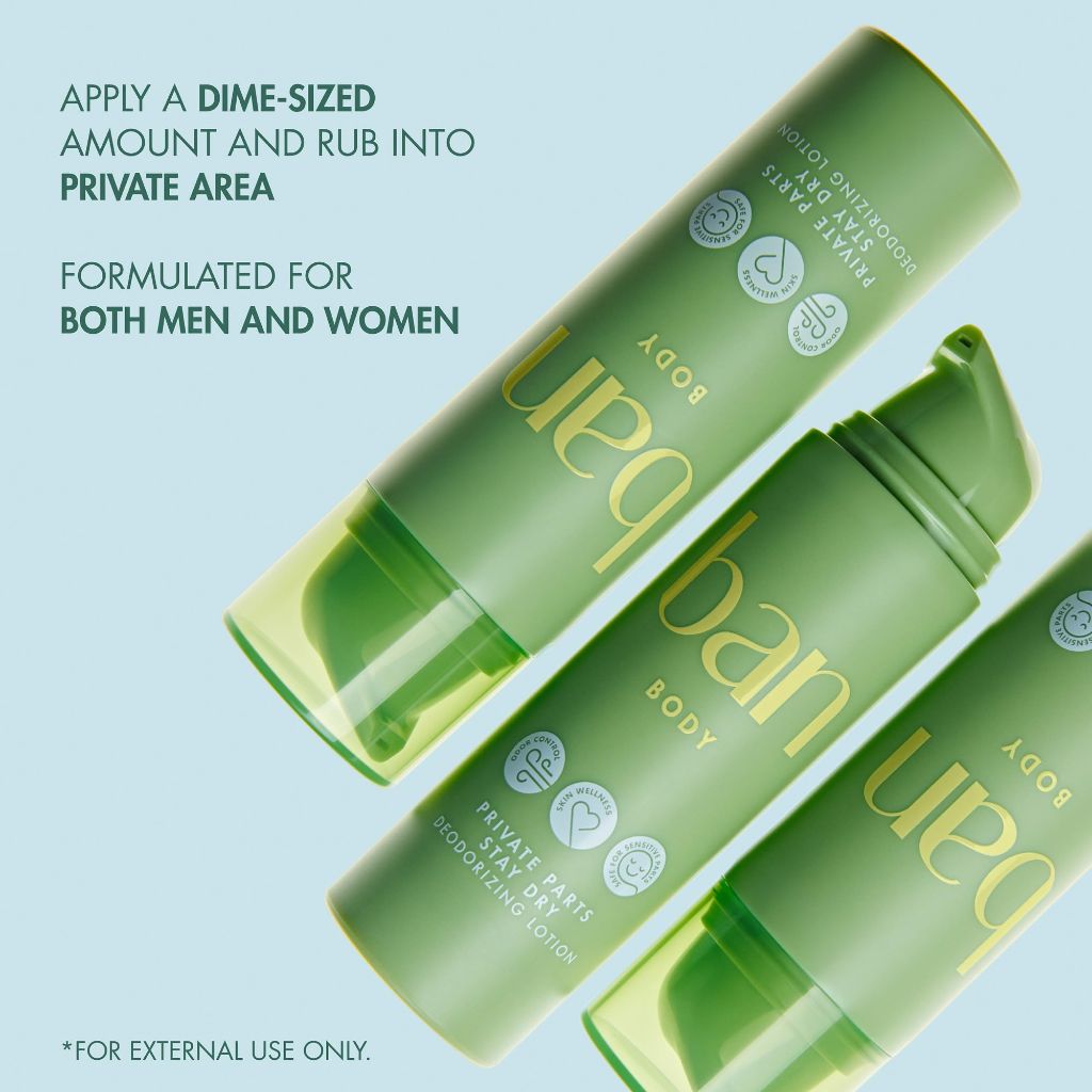Ban Private Parts Stay Dry Deodorizing Body Lotion - Light Scent, 1.5 oz.