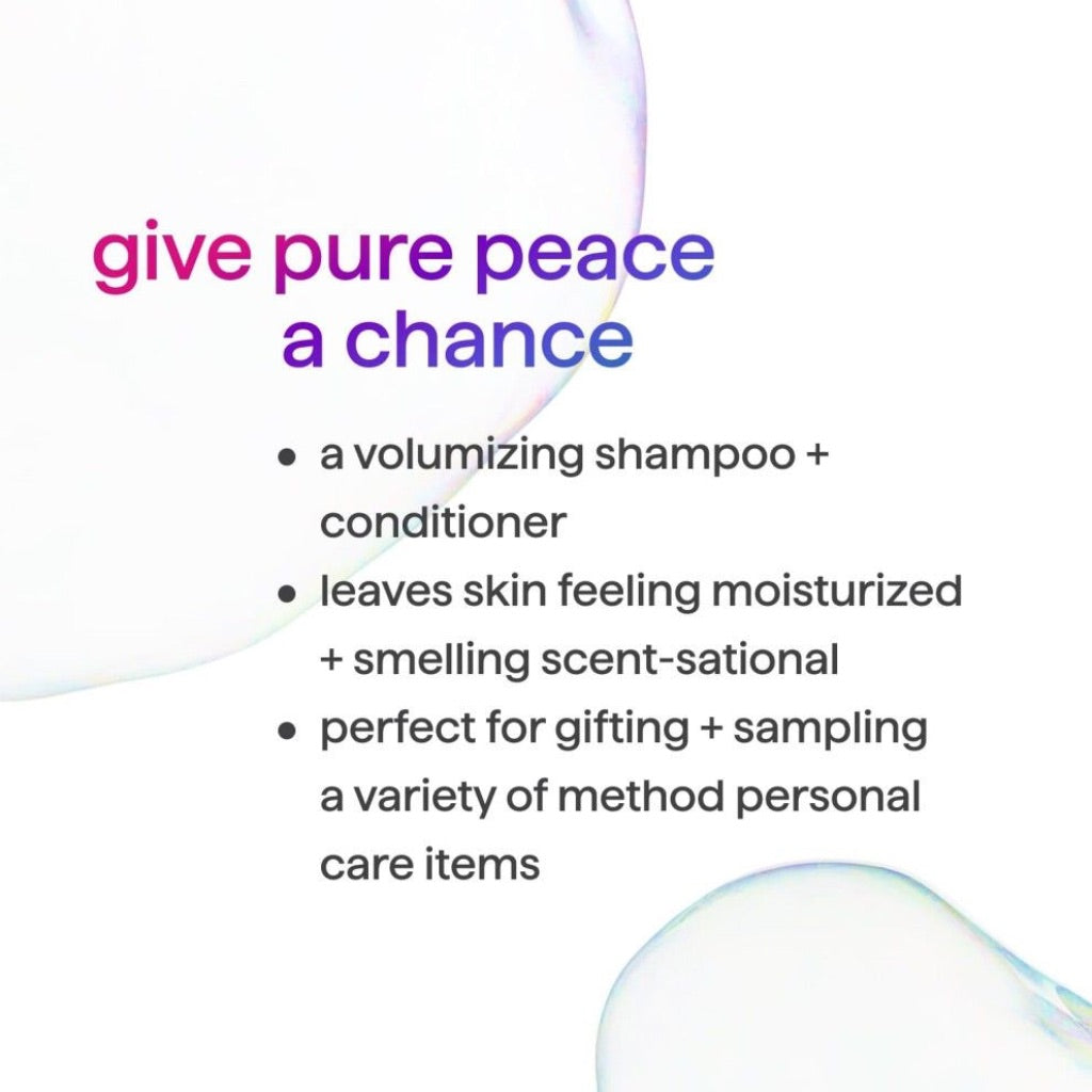 Method Body Wash and Hair Care Gift Set 3.4 Oz - 3-Pack Pure Peace 1 Set